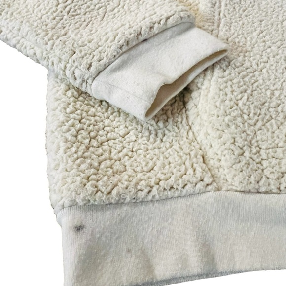 GHOST LIFESTYLE CREAM COLORED TEDDY HOODIE SIZE MEDIUM - Picture 9 of 12